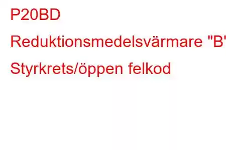 P20BD Reduktionsmedelsvärmare 