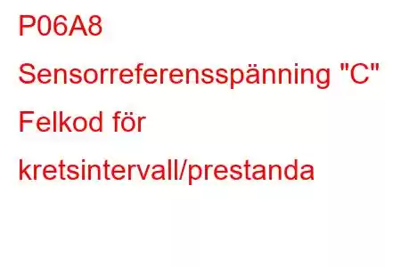 P06A8 Sensorreferensspänning 