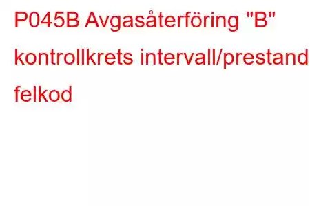 P045B Avgasåterföring 