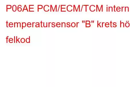 P06AE PCM/ECM/TCM intern temperatursensor 