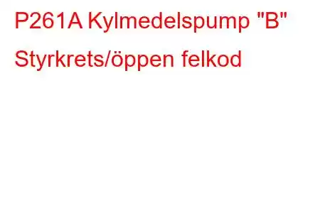 P261A Kylmedelspump 