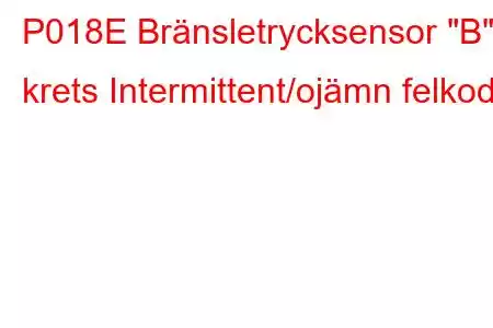 P018E Bränsletrycksensor 