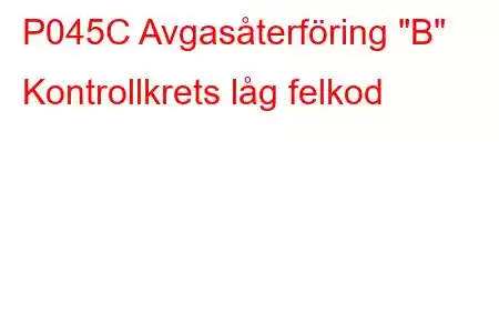 P045C Avgasåterföring 