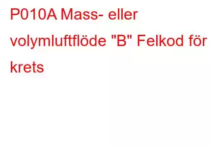 P010A Mass- eller volymluftflöde 