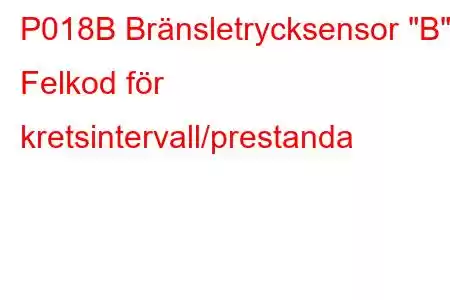 P018B Bränsletrycksensor 