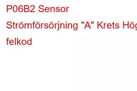 P06B2 Sensor Strömförsörjning 