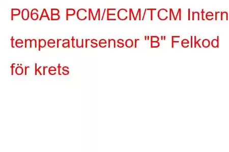 P06AB PCM/ECM/TCM Intern temperatursensor 